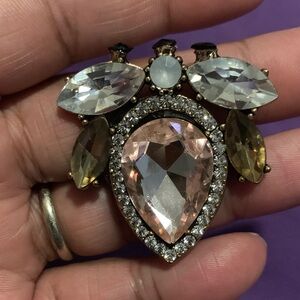 Vintage Crystal Statement Brooch